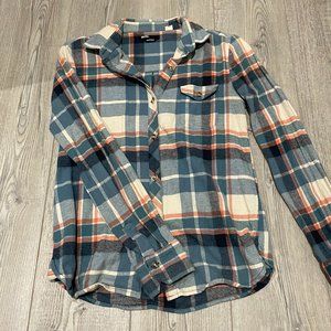 BDG Flannel Button Down Shirt - XS